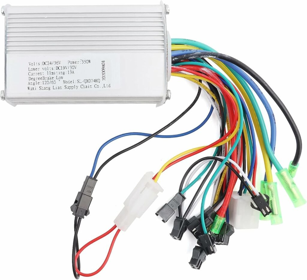 24V 13A 350W Brushless Motor Controller Aluminium Alloy Shell Brushless Controller for Electric Bicycle Electric Scooter