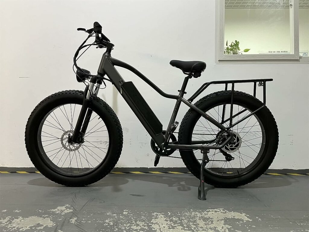 CEAYA Electric Bike,E Bike For Adults,48V 18AH Removable Massive Battery,26 x 4.0 Fat Tire Ebike, Shimano 8-Speed Snow Beach Mountain E-Bike