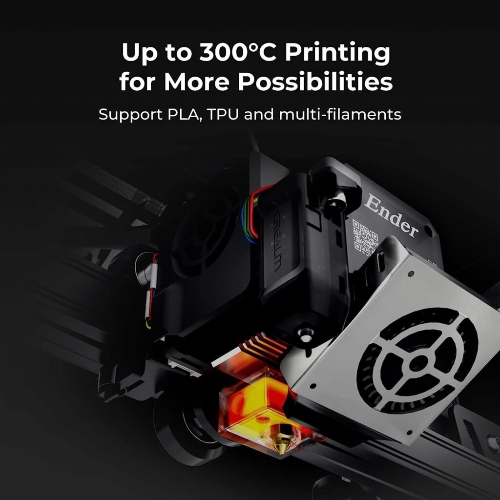 Creality Ender 3 S1 Pro 3D Printers 300℃ High Temp Printing Support Multiple Filaments 3D Printer Sprite Full Metal Direct Extruder CR Touch Automatic Leveling Printing Size 220×220×270mm