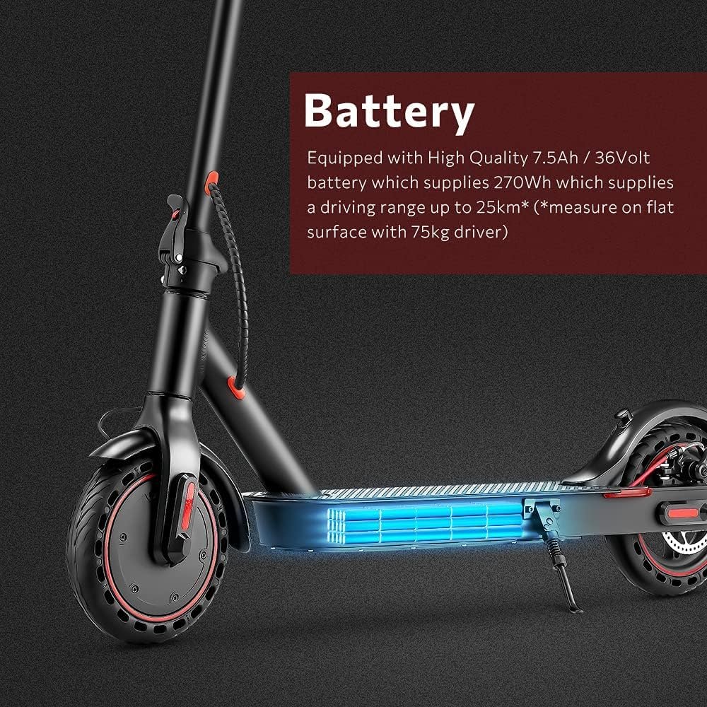 Electric Scooter Adults Fast 25km/h,iScooter i9 Portable E Scooter with APP Control, 28km Long Range, 350W Motor, 8.5 Maintenance Free Tires,Max Load 264 lbs Electric Scooters for Adults  Teens