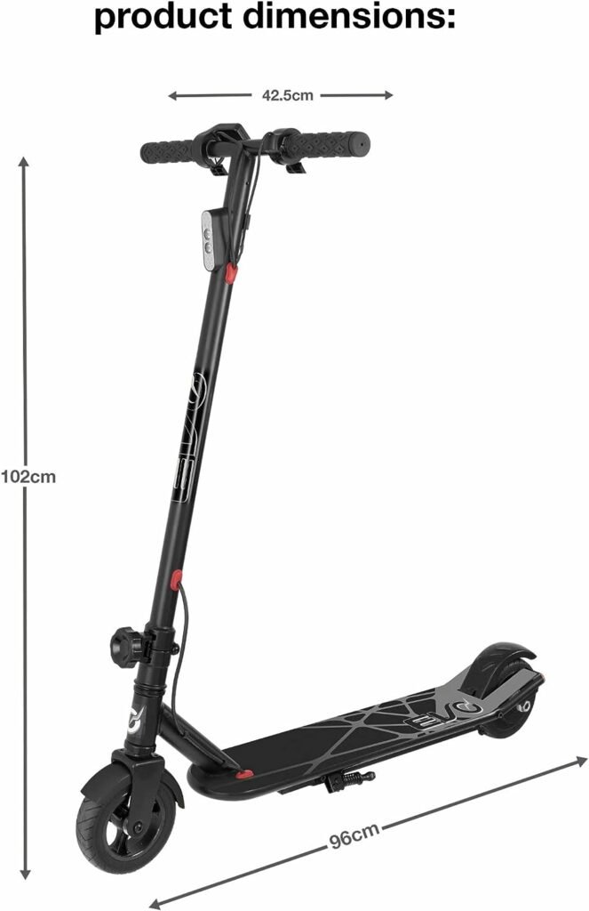 EVO Electric VT3 Scooter With Lithium Battery | Lithium E-Scooter | 250W Motor, 24V, Top Speed 18-18KM/H, Max Weight 100KG | Folding E-Scooter For Adults And Teenagers 14+