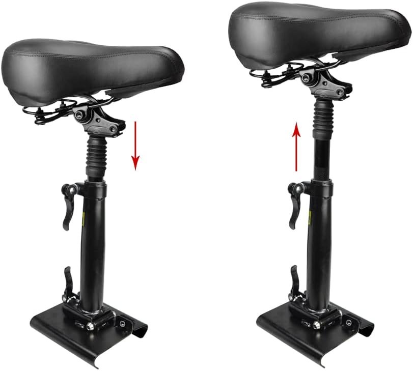 Height Adjustable Easy to Install Electric Scooter Seat, Built-in Shock Absorber, Quick Release Folding Mechanism, Fits Various E-Scooters, Cushioned for a Comfortable Ride