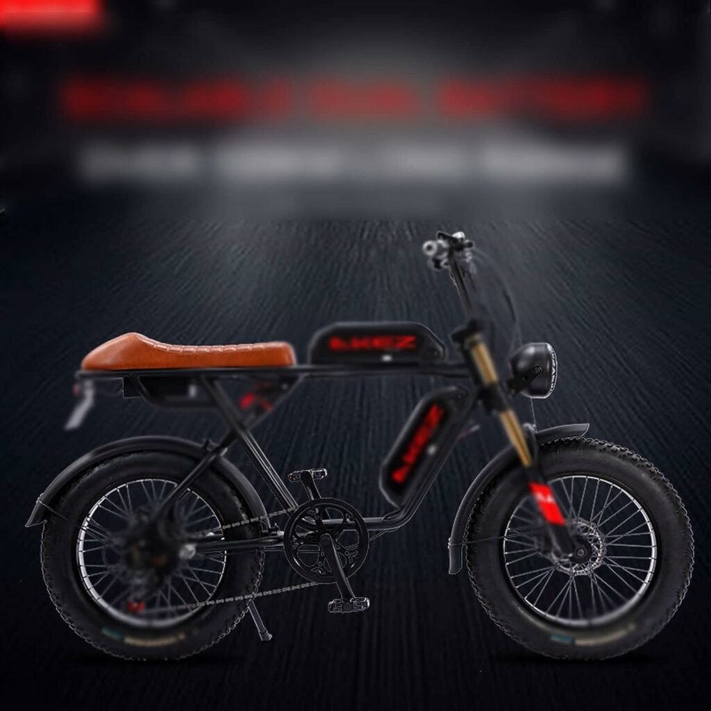 INVEESzxc Electric Bicycle Fat Tire High Power Electric Bicycle Male Motorcycle Dual Battery Mountain Bike