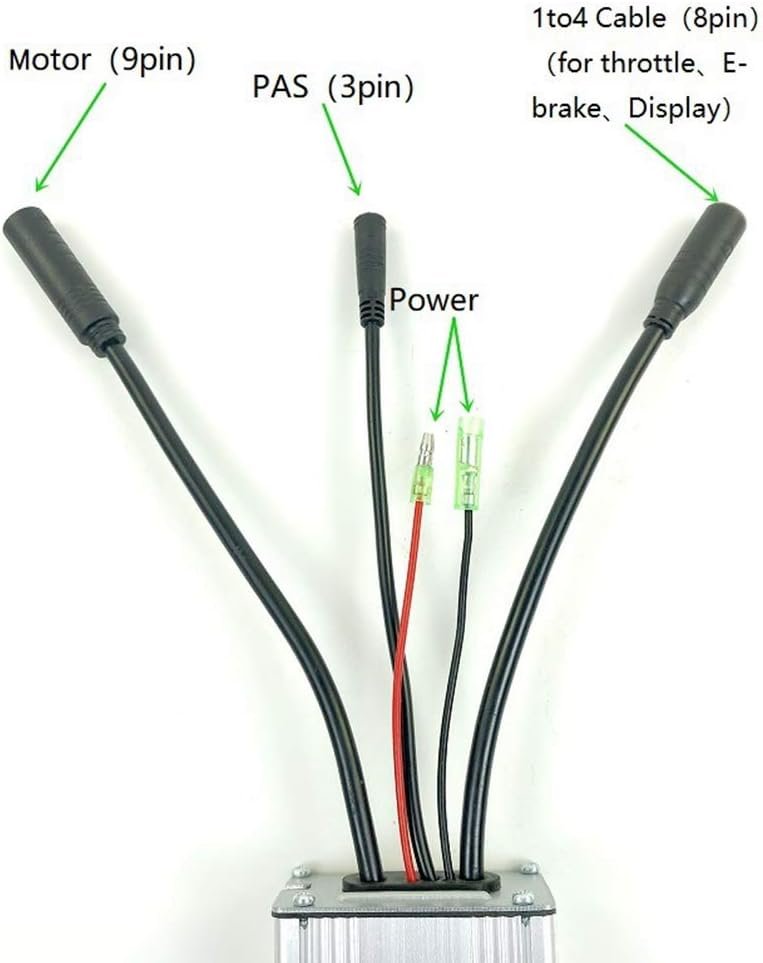 Keenso Electric Scooter Controller, Brushless Waterproof Adapter with Hall for E-bike Electric Scooter 36V/48V Motor Electric bicycle modification accessories