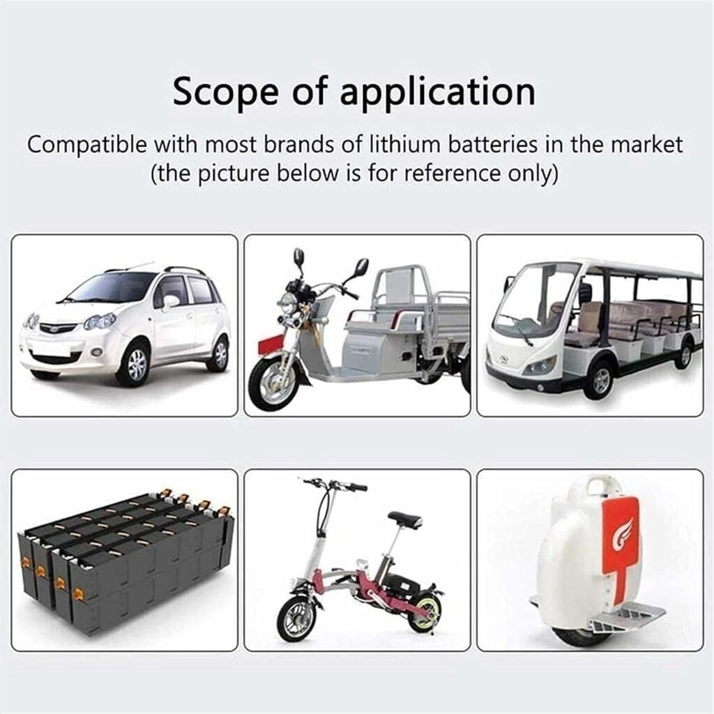 MCWJDSD 67.2V / 71.4V / 73V 5A Electric Bike Charger, Power Supply Unit For 60V Lithium Ion Adapter For E-bike/Electric Scooter, Automatic Switch-off, Temperature Protection