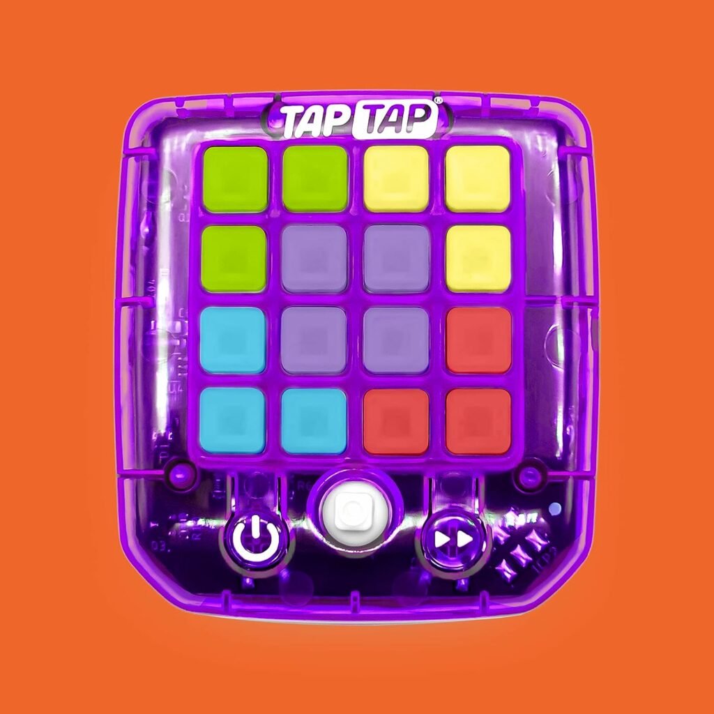 TapTap Smart Fidget, Palm Size Gadget, High-tech Games, Travel Toy, Gift for age 5+, Colours vary (TAP181-08)