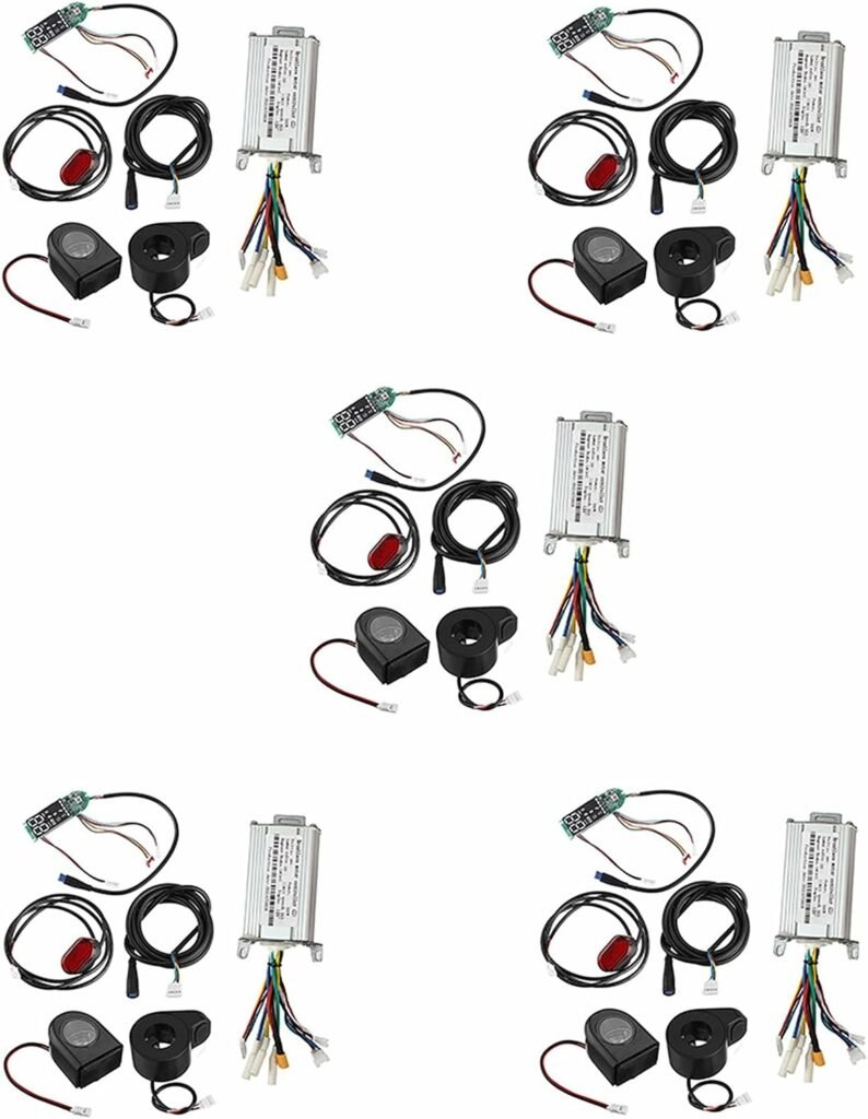 Travelfreely 5X 36V 350W 15A Motor Controller+Dashboard+Front/Rear Light Speed Controller for Scooter Electric Bicycle E-Bike