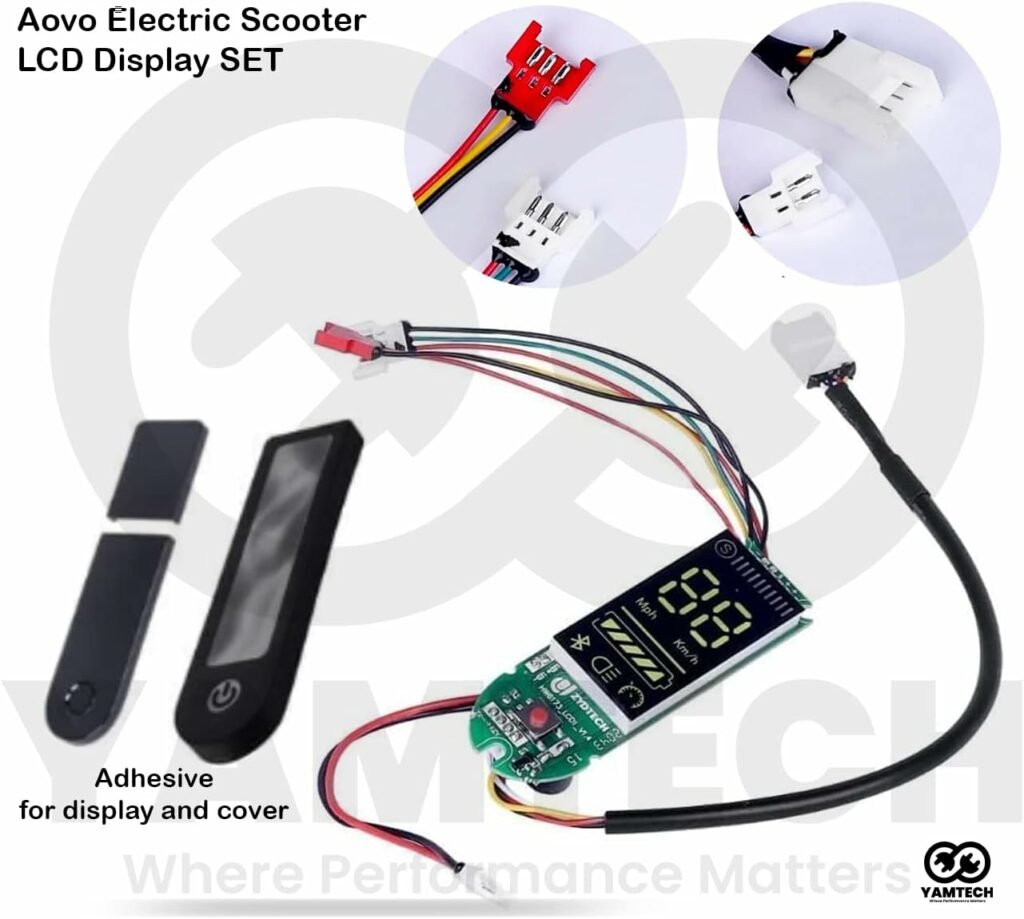 YAMTECH Display Complete Set For AOVO Pro Electric Scooter AOVO E-Scooters complete display set AOVO Pro electric scooter complete display set including all components Display Screen, Green