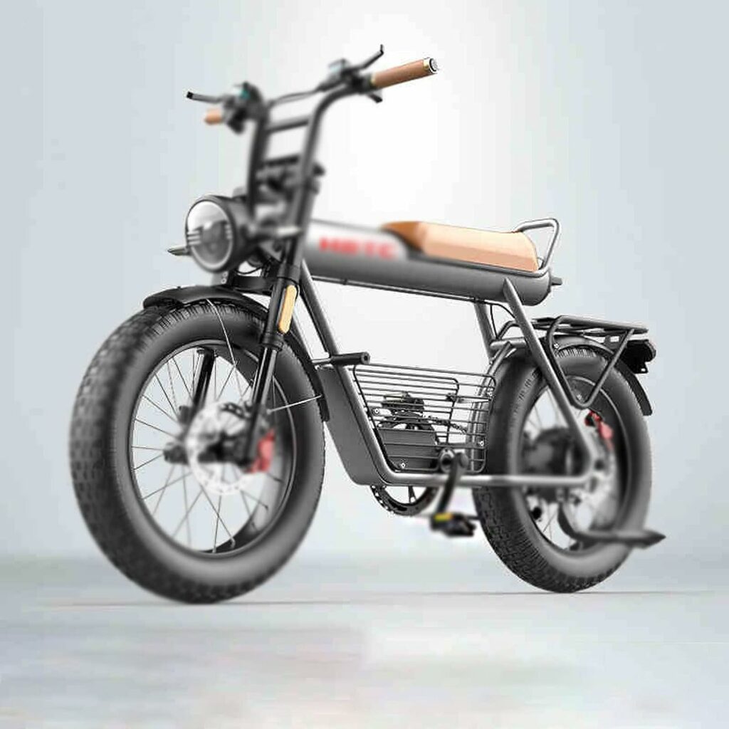 INVEESzxc Electric Bicycle Retro Electric Bicycle 20inch Fat Tire Electric Bicycle Bold All-terrain Off-road Tire High-speed Motor Assist Super Ebike
